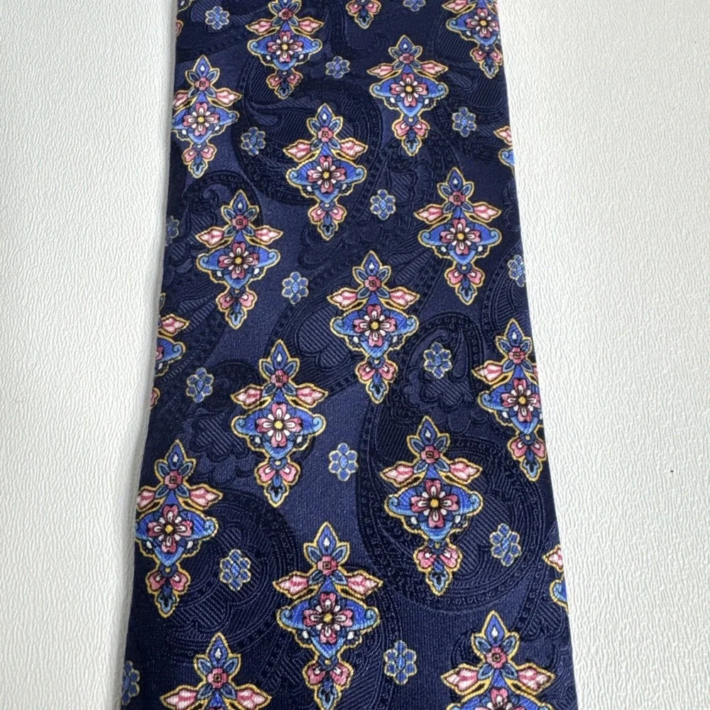 Robert Talbott Best Of Class‎ Dress Tie Multicolor Silk Hand Sewn in USA